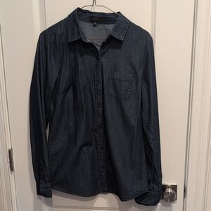 The Limited Women's Blue Denim Shirt Size Small